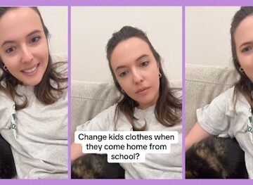 Should You Change Your Kids' Clothes When They Get Home From School?