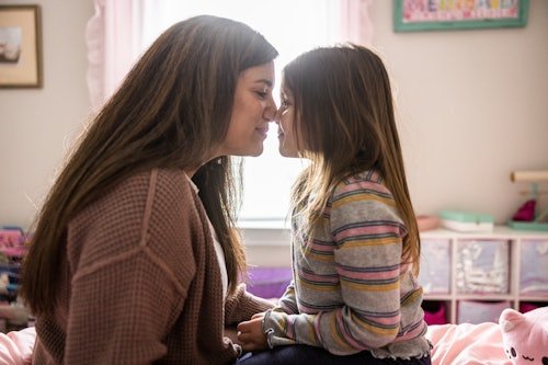 mother-daughter-cuddling-on My Daughter Idolizes Me. Yes It’s Completely Terrifying.