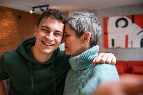mother-teenage-son-hugging My Kid Grew Up & Now He Wants Me To Butt Out