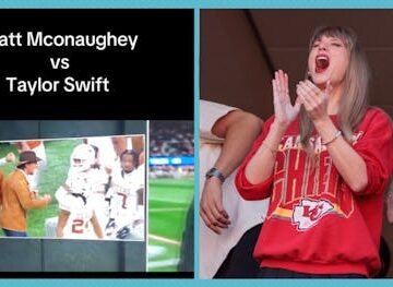 The Double Standard Of Taylor Swift vs. Matthew McConaughey  During Football Games