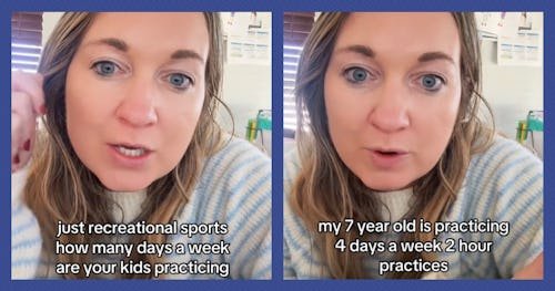 sm_facebook-tiktok-screenshots_-border Mom Wonders If Her 7-Year-Old's Rec Sports League Schedule Is Normal