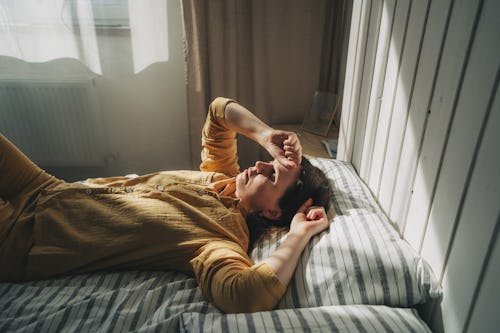 the-depression-woman-sit Why Do I Wake Up Tired After 8 Hours Of Sleep?