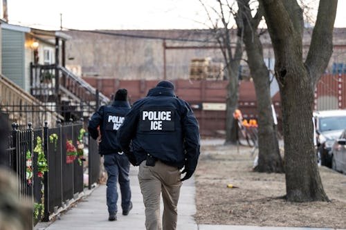 us-immigration-customs-enforcement ICE Agents Detained An Adult During Chicago School Drop-Off