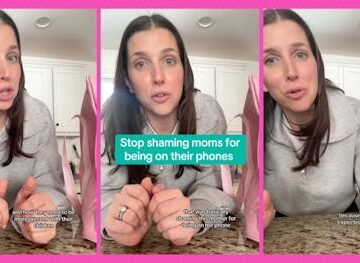 Think About This Before Shaming A Mom Looking At Her Phone