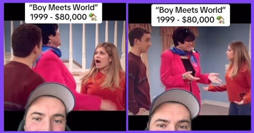 sm_facebook-tiktok-screenshots_-border-2 25 Years Ago, Cory & Topanga Looked To Buy An $80K Home  On 'Boy Meets World'