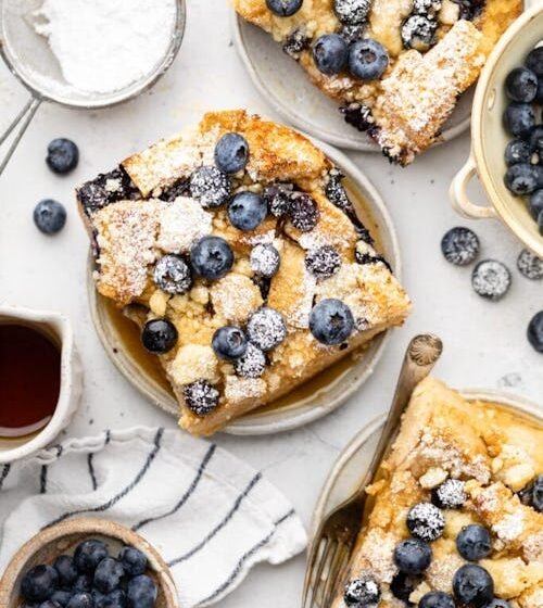 blueberry-french-toast-casserole 11 Easter Brunch Ideas, From Egg Tarts To Deviled Strawberries