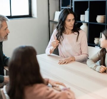 woman-her-husband-having Is There a Right Way to Tell Your Kids You’re Getting Divorced?