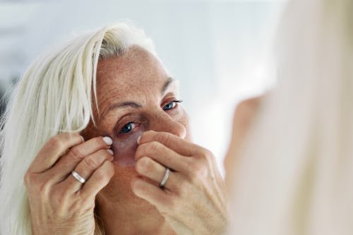 attractive-mature-woman-looks Do Wrinkle Patches Work? A Derm Weighs In On Those Morning Shed Videos