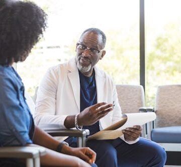 a-doctor-reviews-patient Doctors Aren't Taught About Menopause: New Laws Seek To Change That